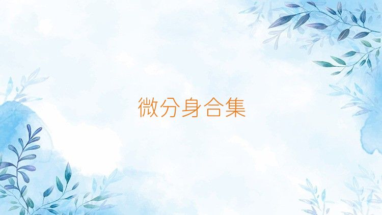 微分身合集