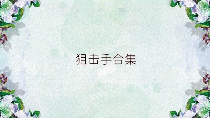 狙擊手合集