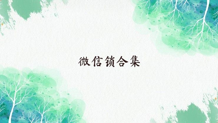 微信鎖合集