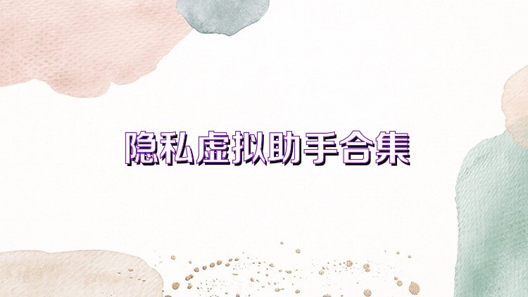 隱私虛擬助手合集