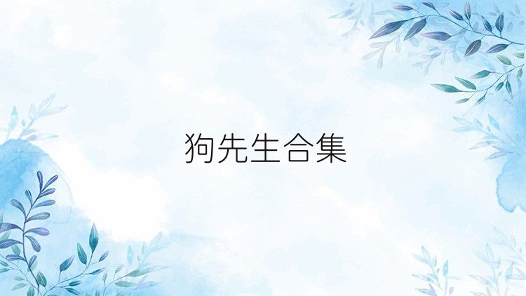 狗先生合集