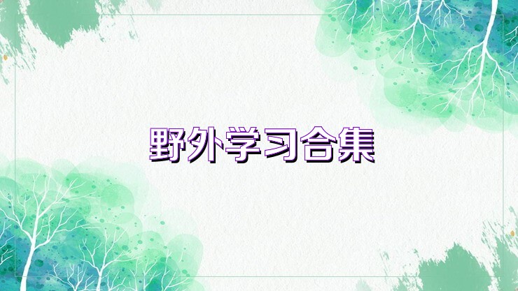 野外學(xué)習(xí)合集