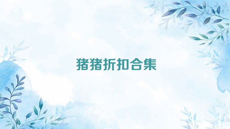 猪猪折扣合集
