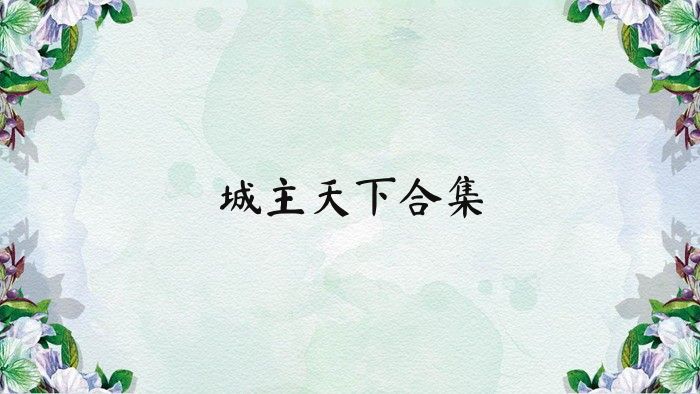 城主天下合集