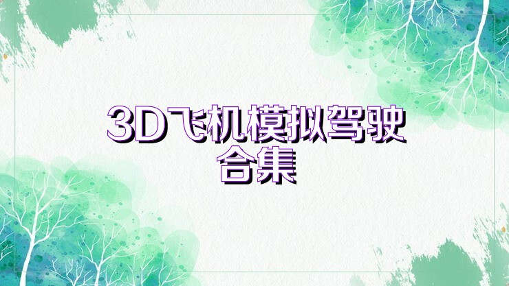 3D飞机模拟驾驶合集