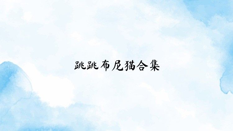 跳跳布尼猫合集