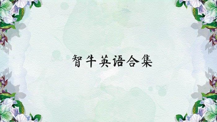 智牛英语合集