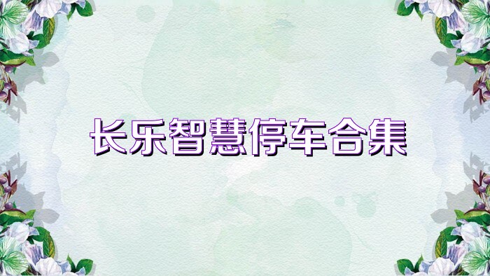 长乐智慧停车合集