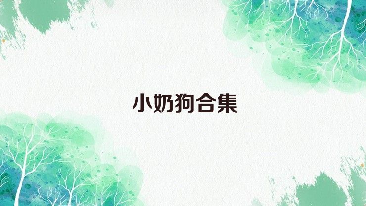 小奶狗合集